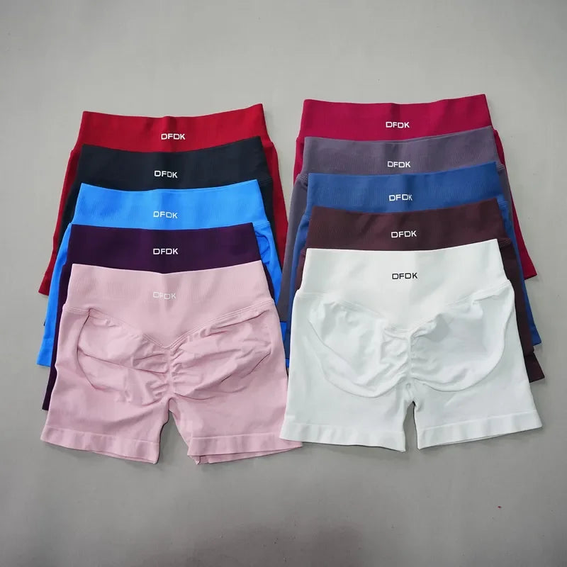 2026 New Women High Waist Scrunch Butt Shorts Push Up Hip Lifting Squat Proof Gym Workout Running Sports Yoga Short Pants