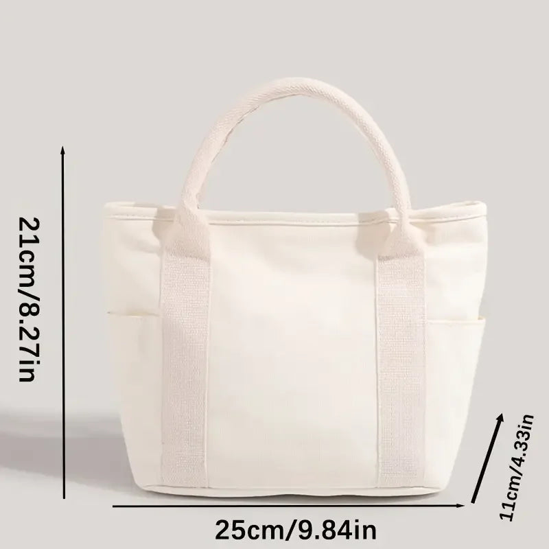 The Mesuca Cute Cartoon Bear Canvas Tote Bag Women Casual Handbag Detachable Shoulder Strap Crossbody Purse, Large Capacity Multi‑Pocket Daily Travel Shopping Shoulder Bag