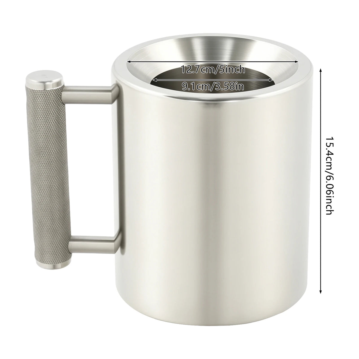 Stainless Steel Dumbbel Cup, Adjustable Kettlebell, Fitness Water Bottle, 12kg 400ml 304 Steel Dumbbell Mug, Multifunction Drinking Cup for Gym Office Home, Dual Purpose Hand Grip Muscle Training, Scratch Resistant, Unique Gi