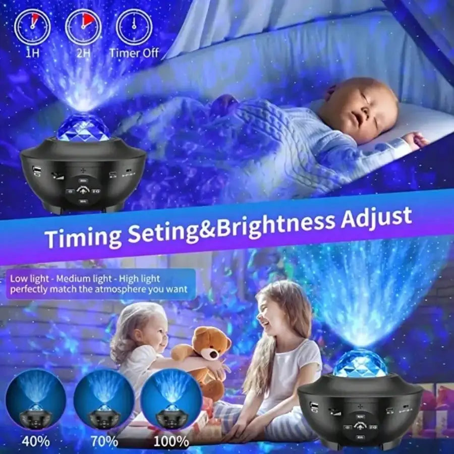 Exciting Neon Galaxy Projector with Powerful Music Loudspeaker and Convenient Remote Control - Ideal for Bedroom Decoration and