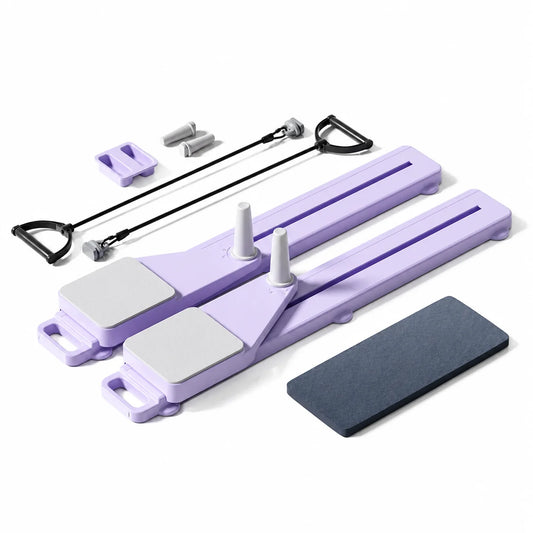 UMAY Multi‑Functional Detachable Split‑Style Abdominal Board, Split Abs Slide Roller with Simulated Ski Mode, Home Pilates Reformer with Knee Mat for Abdominal Leg Core Strength Training
