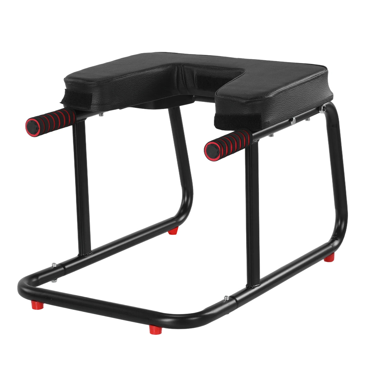 Yoga Headstand Bench with Anti-Slip Mat Yoga Headstand Stool Metal Frame & PU Pads for Workout Fitness and Gym