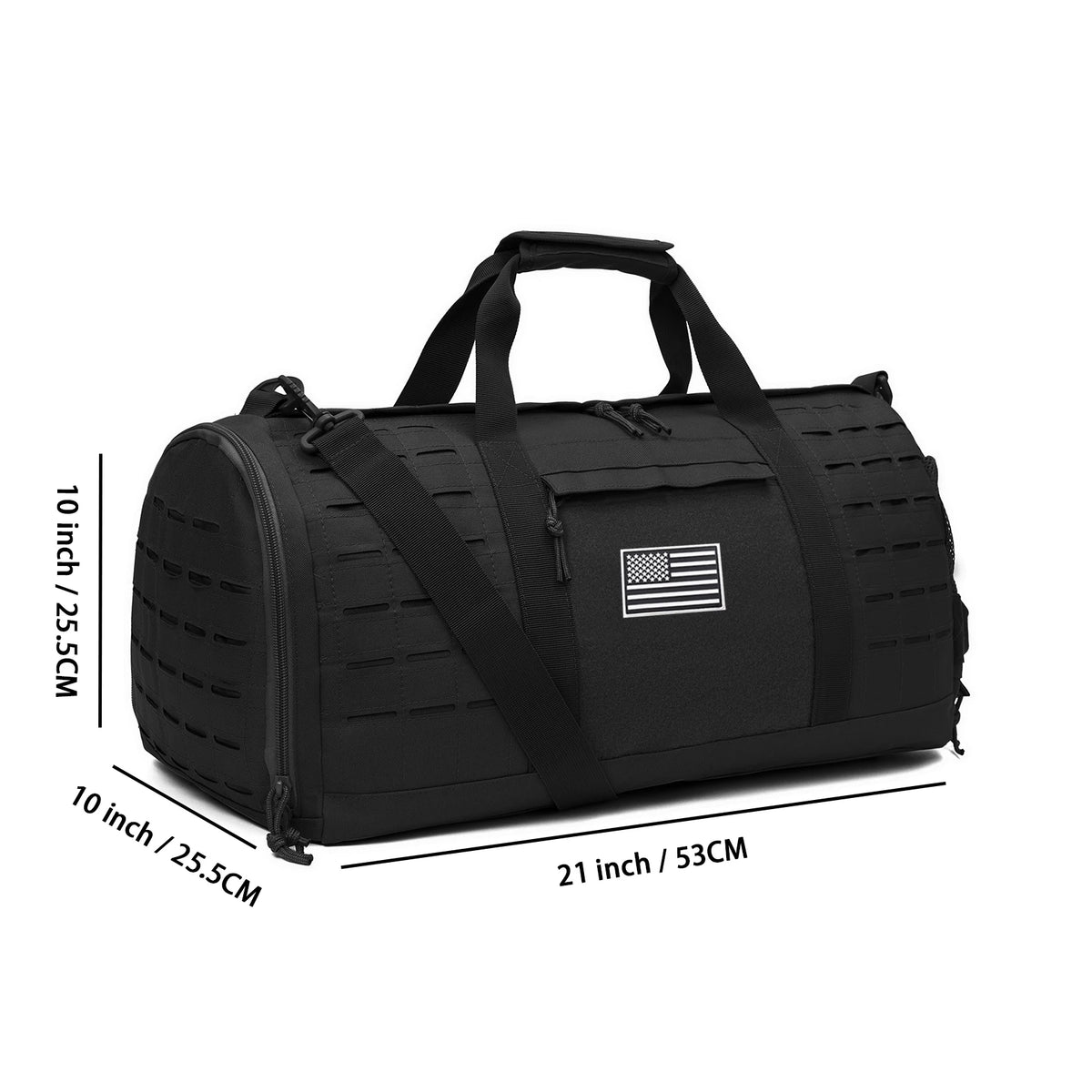40L Sports Fitness Bag Tactical Travel Tote Men's Fitness Training Shoes Basketball Travel Bag Handy Luggage