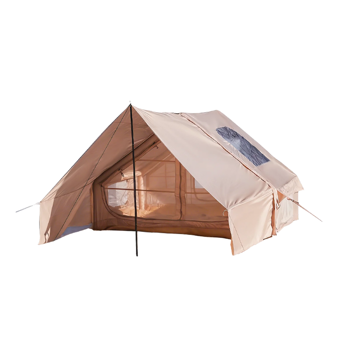 PAKICETUS Inflatable Camping Tent Luxury Glamping Tent with Roof Window Carry Bag Easy Setup Outdoor Tent for Family Weekend Trip Group Gathering, 4/6/8/10/12 Person