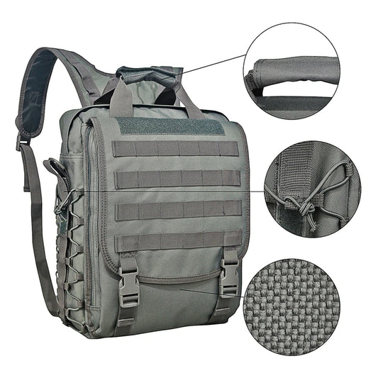 Molle  Laptop Bag Tactical Messenger Bags Computer Backpack Fanny Belt Shouder Camping Outdoor Sports Bag