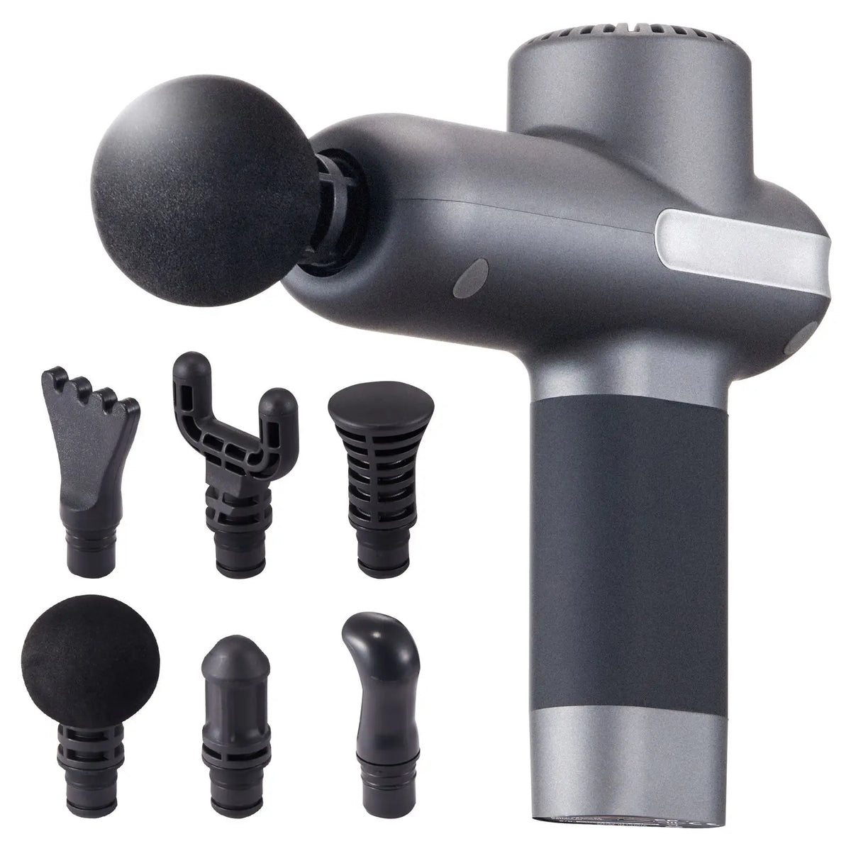 Mini Massage Gun, Percussion Muscle Massage Gun for Athletes - with 5 Speed Levels & 6 Massage Heads, 7.4V 2500MAh Batteries