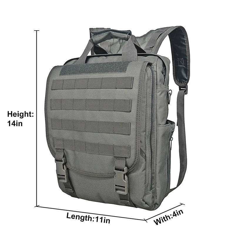 Molle  Laptop Bag Tactical Messenger Bags Computer Backpack Fanny Belt Shouder Camping Outdoor Sports Bag