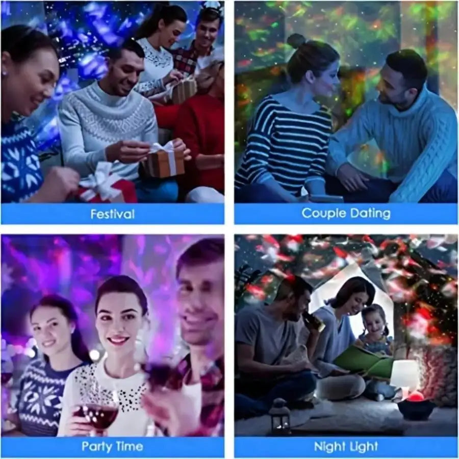 Exciting Neon Galaxy Projector with Powerful Music Loudspeaker and Convenient Remote Control - Ideal for Bedroom Decoration and
