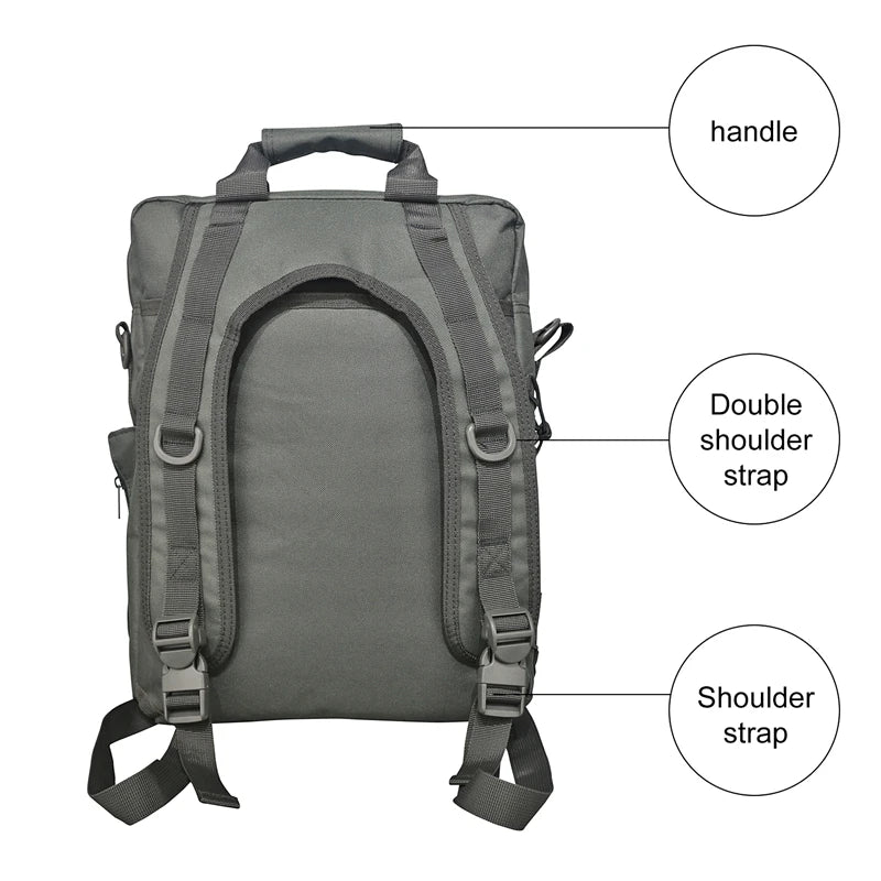 Molle  Laptop Bag Tactical Messenger Bags Computer Backpack Fanny Belt Shouder Camping Outdoor Sports Bag