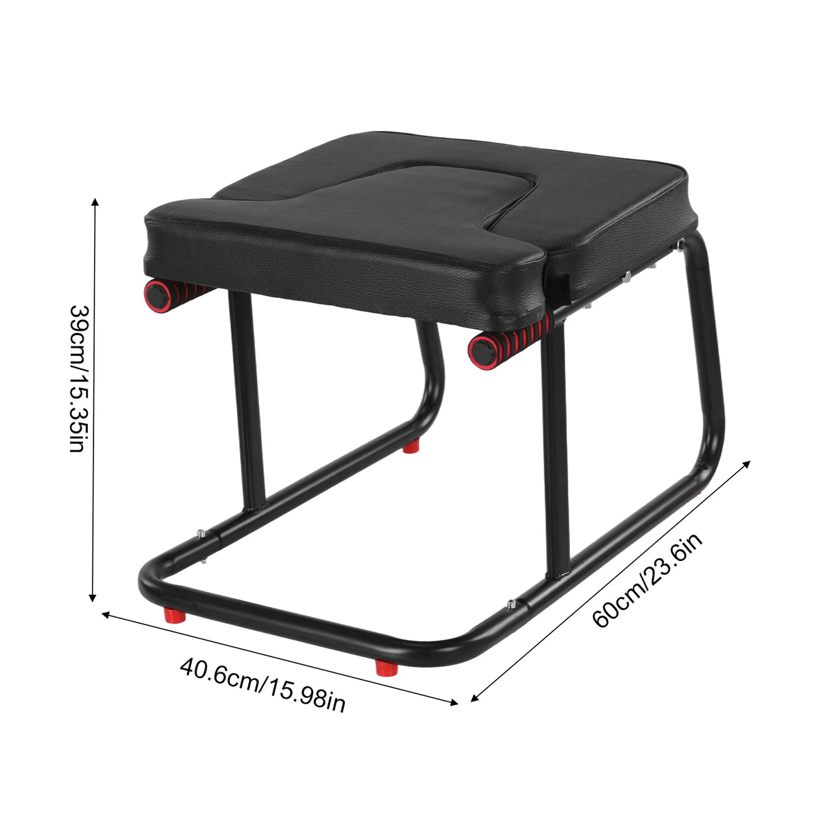Yoga Headstand Bench with Anti-Slip Mat Yoga Headstand Stool Metal Frame & PU Pads for Workout Fitness and Gym