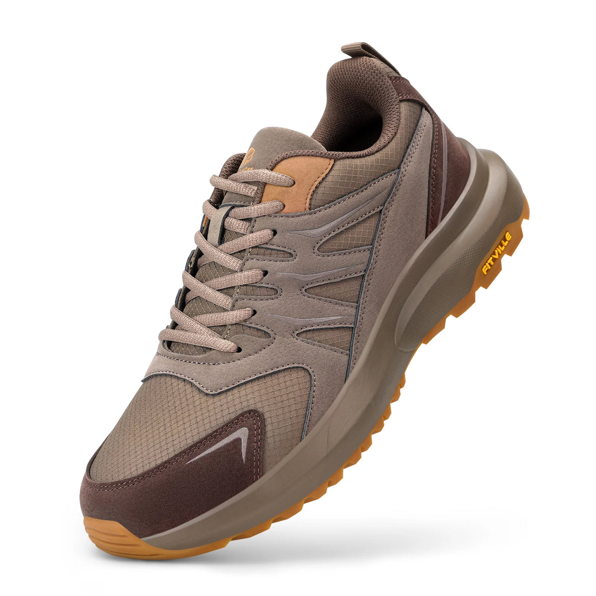 FitVille Men'S Wide Sneakers, Wide Toe Box Lightweight Hiking Walking Running Shoes, Comfort Arch Support Athletic Footwear For Flat Feet, Sore Feet & Plantar Fasciitis