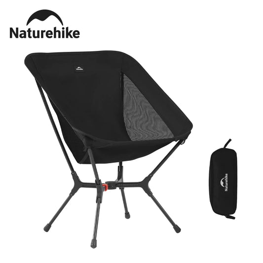 Naturehike Ultralight Folding Camping Chair Aluminum Alloy Fishing Chair 200kg Load Portable Compact Backpacking Hiking Chair